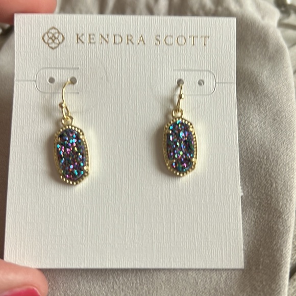 🎉HP🎉NWT Kendra Scott Lee Multicolored Drusy Earrings - Picture 2 of 7